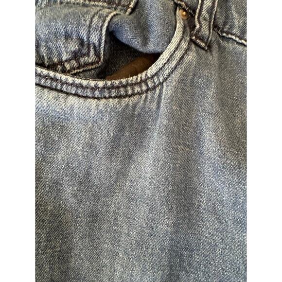 Maggie High-Rise Fab AB Wide Leg Hidden Button Raw Hem in Excite -10 - Picture 4 of 8